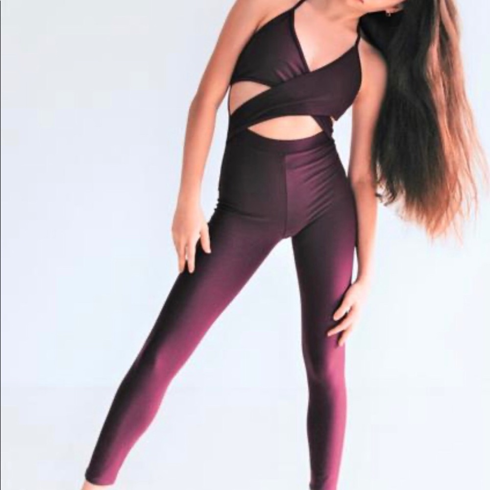Blue water dancewear aspen jumpsuit